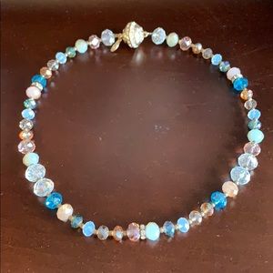 Glass bead necklace
